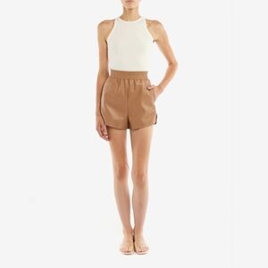 LBLC Sidney shorts vegan leather nwt size XS